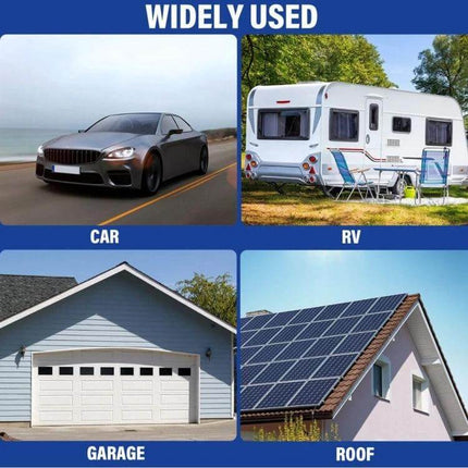 Car Hood Aluminum Foil Heat And Sound Insulation Pad shown used on car, RV, garage door and roof for heat reflection and noise damping
