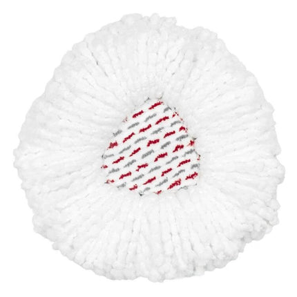 Replacement Microfiber Mop Pad for Vileda and O Cedar EasyWring - white round spin mop head for laminate, tile, wood, stone floors