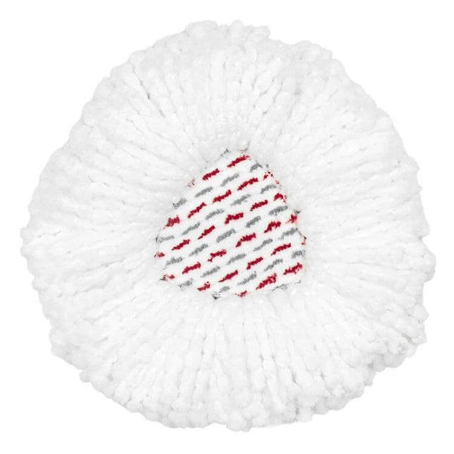 Replacement Microfiber Mop Pad for Vileda and O Cedar EasyWring - white round spin mop head for laminate, tile, wood, stone floors