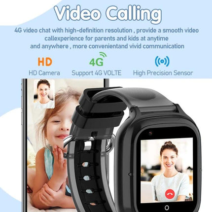 Essential Watch for Monitoring Kids in Everyday Situations - smartwatch with 4G video calling, GPS tracking and app-based real-time location for parents