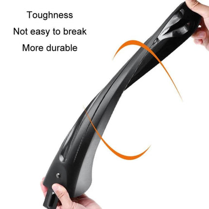 Bike Fender Set For MTB Front And Rear Quick Release Mudguards - flexible black PP plastic mudguard showing durability and quick-release fit for 26–29" wheels