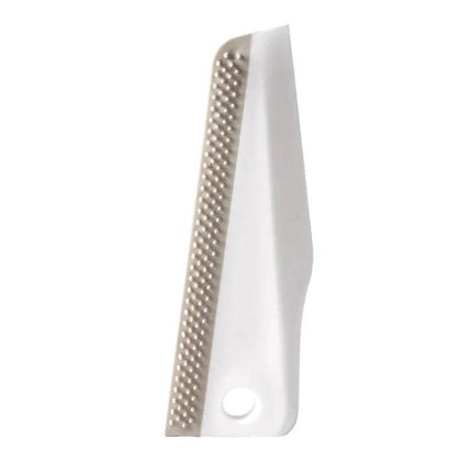 Kitchen Bathroom Countertop Scraper Dual Sided Cleaning - white dual‑sided PP+TPR scraper for removing dried food and soap scum on counters and cutting boards
