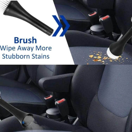 Car Interior Cleaning Gun for Dust and Air Conditioning Removal - aluminum alloy brush reaching vents and crevices to remove crumbs and dust