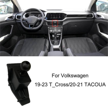 Car Air Outlet Phone Holder Base For Volkswagen Dashboard Mount - compact snap-on dashboard/air outlet phone base for T‑Cross and Tacoua 2019‑2023