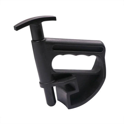 Handy Bead Clamp for DIY Tire Changes at Home - black plastic bead clamp tool for securing tire beads during home garage tire repair