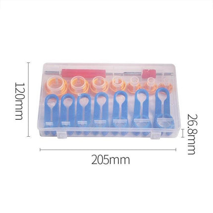 Car Air Conditioning Quick Removal Tool Set, 16 Pieces - 16-piece durable plastic quick removal kit in storage case for AC pipes and brake lines