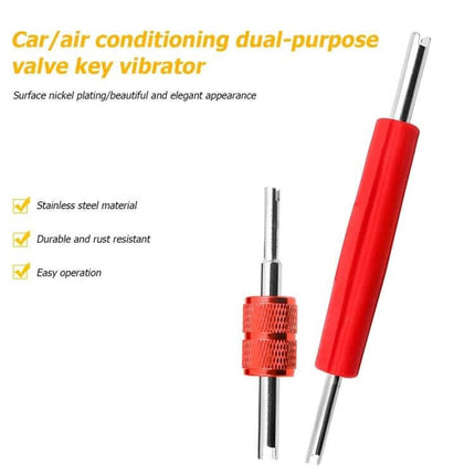 Car Air Conditioning Quick Removal Tool Set, 16 Pieces - red dual-purpose valve key vibrator for automotive AC pipe removal