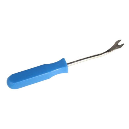Essential Tool for Car Door Panel Removal in Home Repairs - blue-handled trim removal pry tool for vehicle interior panels
