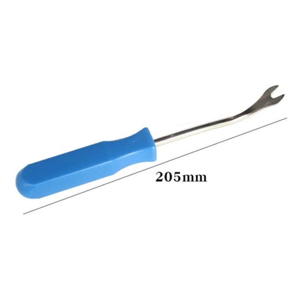Essential Tool for Car Door Panel Removal in Home Repairs - 205mm blue-handled trim panel removal pry tool for speaker and wiring access
