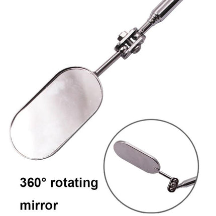 Essential Tool for Daily Car Inspections and Maintenance - stainless steel telescopic 360° rotating inspection mirror for checking under vehicle