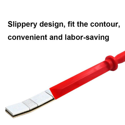 A Practical Set of Scrapers for Everyday Car Maintenance - red plastic pry scraper for removing car panels and speakers without scratching