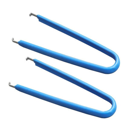 Handy Tweezers for Everyday Car Repairs and Gadget Maintenance - blue double-hook precision tweezers for wiring and electronics