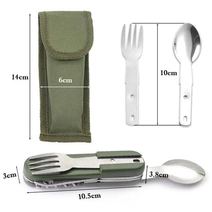 7-In-1 Outdoor Camping Folding Tableware Set For Travel