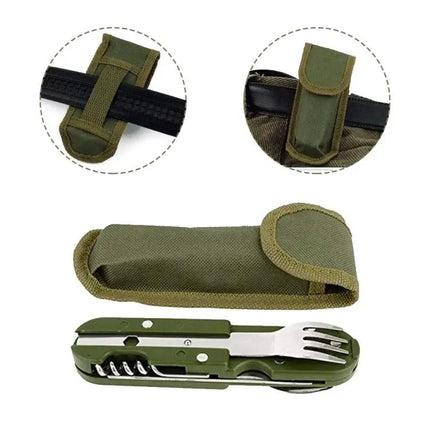 7-In-1 Outdoor Camping Folding Tableware Set For Travel
