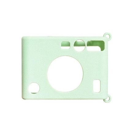 Durable Soft Silicone Protective Case for Fujifilm Instax Mini EVO in mint green, slim stretchable cover protecting shell and buttons