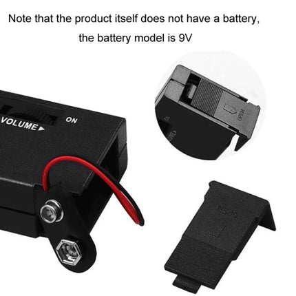 Diamond Test Pen for Verifying Gemstone Authenticity compact tester showing 9V battery clip, volume switch and removable battery compartment cover