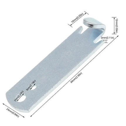Wire Twister T-Post Clamp Fence Winder, 2 Pack For Easy Fencing - galvanized steel T-post wire winder 84x24mm, rust-resistant, lightweight 90g