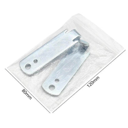 Wire Twister T-Post Clamp Fence Winder, 2 Pack For Easy Fencing - galvanized steel two-pack in plastic bag, 84x24mm, lightweight rust-resistant