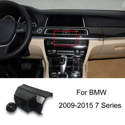 BMW Car Air Outlet Phone Holder Snap On Dashboard Mount installed on BMW 7 Series 2009-2015 center air vent for secure hands-free navigation