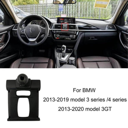 BMW Car Air Outlet Phone Holder Snap On Dashboard Mount installed on BMW 3/4 series dashboard for secure hands-free navigation and calls