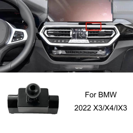 BMW Car Air Outlet Phone Holder Snap On Dashboard Mount installed on BMW X3/X4 air vent for secure navigation and hands-free use