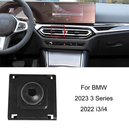 BMW Car Air Outlet Phone Holder Snap On Dashboard Mount installed on BMW 2023 3 Series air vent for hands-free navigation