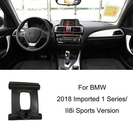 BMW Car Air Outlet Phone Holder Snap On Dashboard Mount installed on BMW 1 Series dashboard for hands-free navigation and secure phone access
