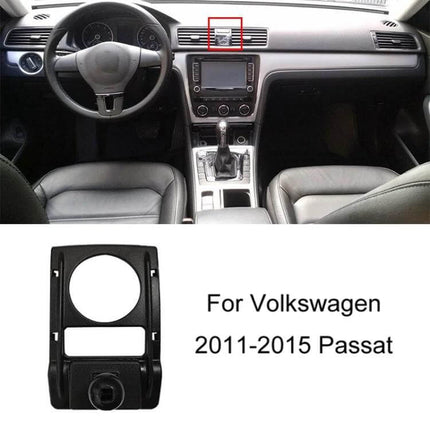 VW Air Outlet Phone Holder Base For Dashboard In Car mounted on Volkswagen Passat dashboard near center vents for secure smartphone use