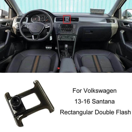 VW Air Outlet Phone Holder Base For Dashboard In Car compact snap-on mount on VW dashboard near center air vent, durable plastic mini footprint