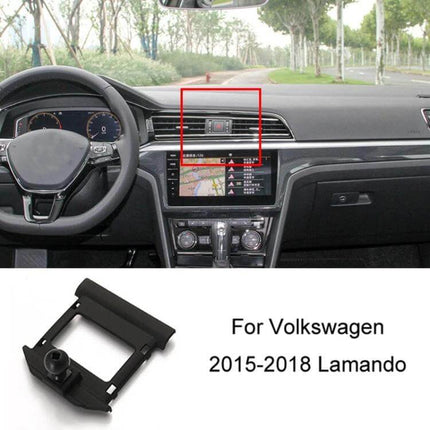 VW Air Outlet Phone Holder Base For Dashboard In Car - compact snap-on dashboard mount for Volkswagen Lamando 2015-2018, durable plastic
