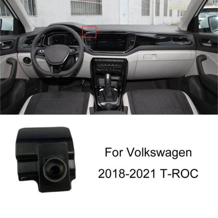 VW Air Outlet Phone Holder Base For Dashboard In Car compact snap-on base mounted on VW T-ROC dashboard near air vent, durable plastic, hands-free navigation