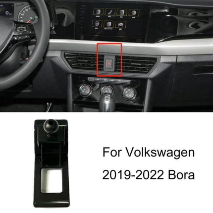 Car Air Outlet Phone Holder Base Snap On Dash Mount installed on Volkswagen Bora 2019-2022 dashboard air vent