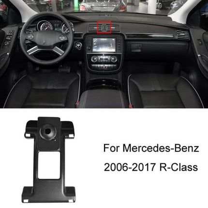 Mercedes-Benz Car Air Vent Phone Holder For Dashboard Use mounted in Mercedes R-Class 2006-2017 interior showing dashboard and vent placement