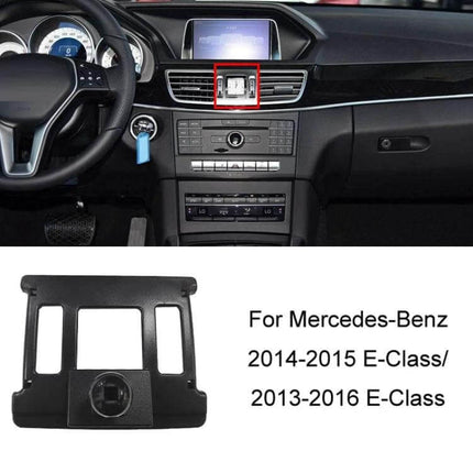 Mercedes-Benz Car Air Vent Phone Holder For Dashboard Use mounted in E-Class dashboard showing snap-on vent attachment for hands-free navigation