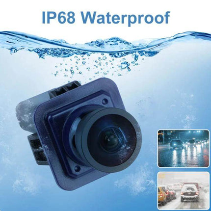 Rear Reversing Camera for Ford F150 2010-2014 Models - IP68 waterproof backup camera showing clear rear view in rain and low light