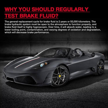 Use HABOTEST Pen for Checking Moisture in Motorcycle Brake Fluids — quick moisture test to maintain brake safety before rides