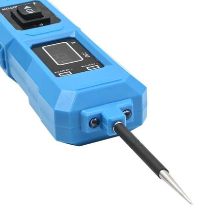 Handy Circuit Tester for Daily Vehicle Maintenance showing blue probe tip and control buttons for routine car electrical checks