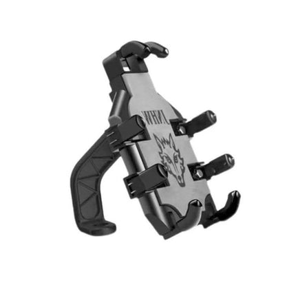 Phone Mount Eight Claw for Motorcycle Handlebar Easy One Hand Access - ABS eight-claw grip fits 4.7-7.2in phones, adjustable back screw for secure navigation view