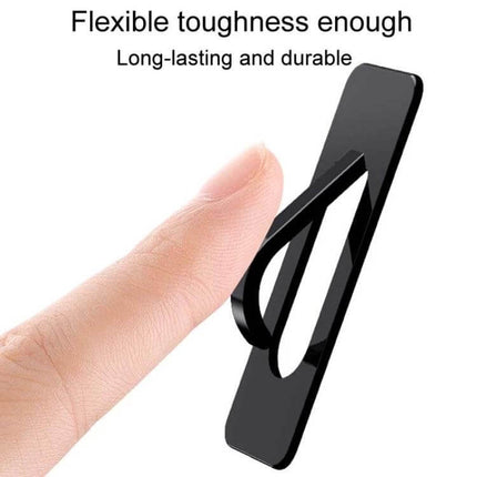 Car Cup Holder Fixed Limiter 3 Piece Set Non Rattle - black flexible plastic insert shown between finger, durable non-rattle cup holder stabilizer