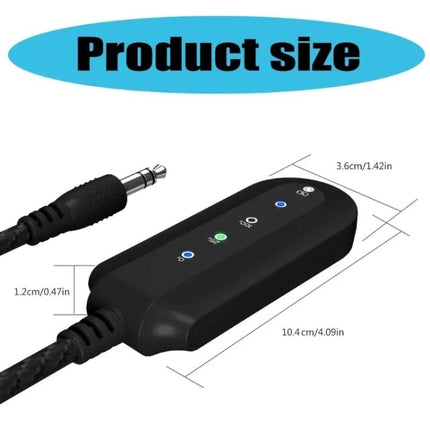 Vocal Processor for Everyday Singing Practice and Home Karaoke compact Bluetooth inline unit with 3.6x10.4cm dimensions and 3.5mm cable