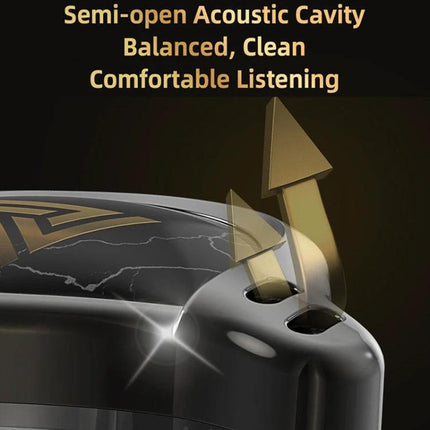 QKZ Wired In-Ear Earphones With Mic For Commuting And Calls semi-open acoustic cavity for balanced comfortable listening