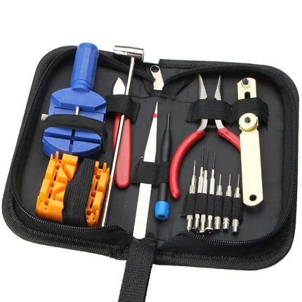 16-In-1 Watch Repair Kit With Pouch Cloth Bag Tools | Syndmart