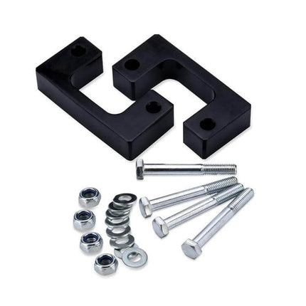 Aluminum Chassis Lifting Pads for Chevrolet GMC Vehicles, Up to 2.5 Inches - aluminum lift blocks and hardware kit