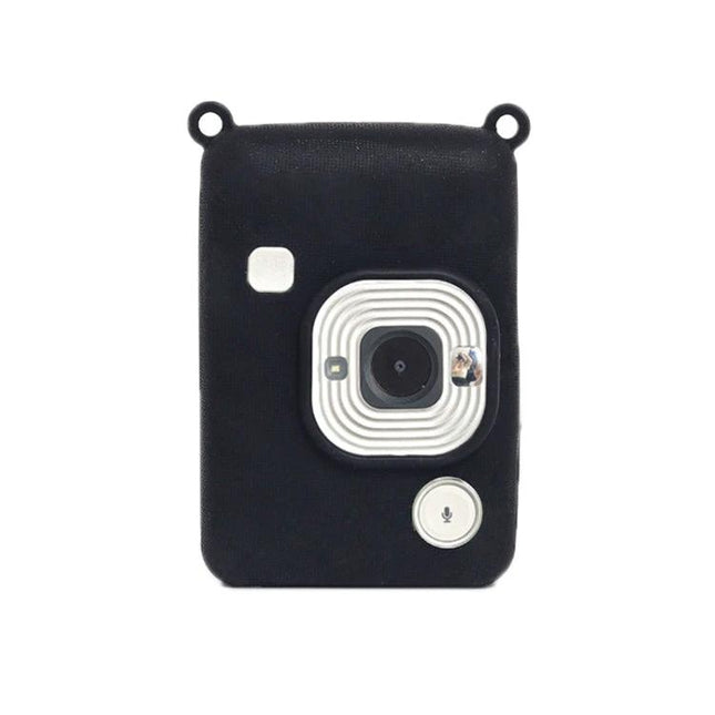 Soft Silicone Protective Case for FUJIFILM Instax Mini Liplay black silicone cover with lens and button cutouts