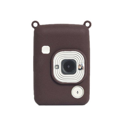 Soft Silicone Protective Case for FUJIFILM Instax Mini Liplay brown silicone camera cover with lens access