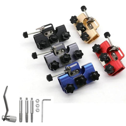 Portable Handheld Chain Saw Sharpener, Three-Head Grinding compact hand-cranked three-head chain saw sharpener in multiple colors with accessories
