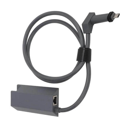 Ethernet GEN2 RJ45 Adapter for Versatile Device Connectivity - gray compact adapter with cable and USB-C plug for stable Ethernet connections