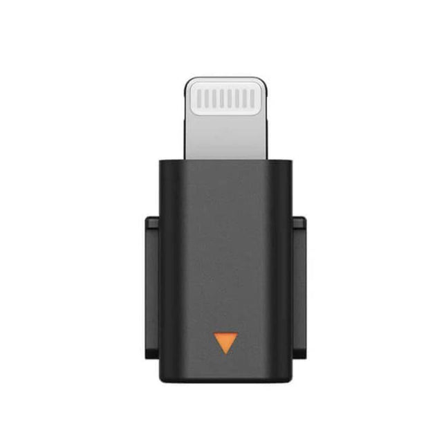 Connect DJI Mic Mini Adapter to iPhones for Daily Audio Tasks — Lightning adapter connects Mic Mini receiver to older iPhones for interviews and vlogs