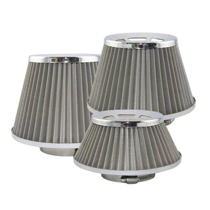 Car Air Filter High Flow Mushroom-Head Intake Cartridge Small washable stainless steel core with rubber seal, universal high-flow engine air filter