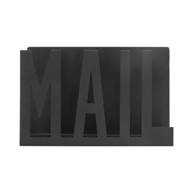 Organisateur de bureau en métal pour courrier et enveloppes, couleur noir mat